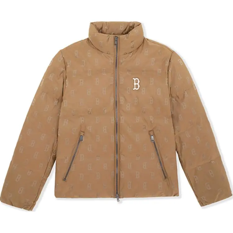 MLB MONOGRAM Collection, Boston Red Sox AW24 Down Jacket Unisex Dark Camel