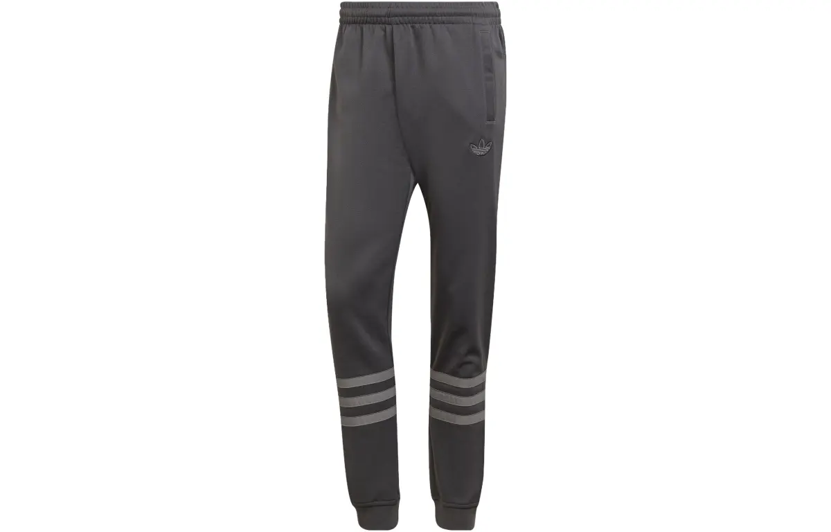 Adidas Knitted Sweatpants Men's Dark Gray