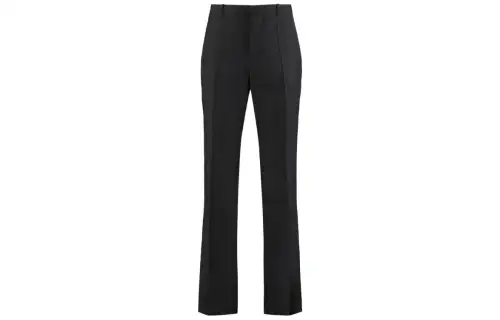 LOEWE Casual Pants Men's Black Moderate Straight Fit Pants