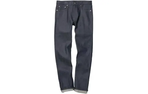 UNIQLO Jeans Men's Navy Blue Moderate Straight Fit Pants
