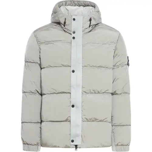 STONE ISLAND Logo Patch Hooded Puffer Jacket
