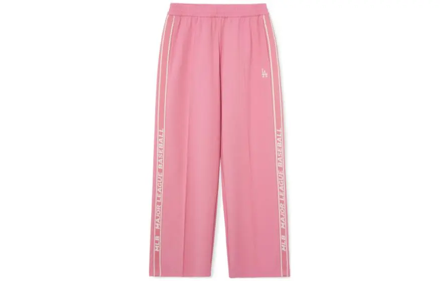 MLB SS23 Knitted Sweatpants Unisex Pink