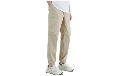 Anta Frivolous Series Knitted Sweatpants Unisex Beige Khaki