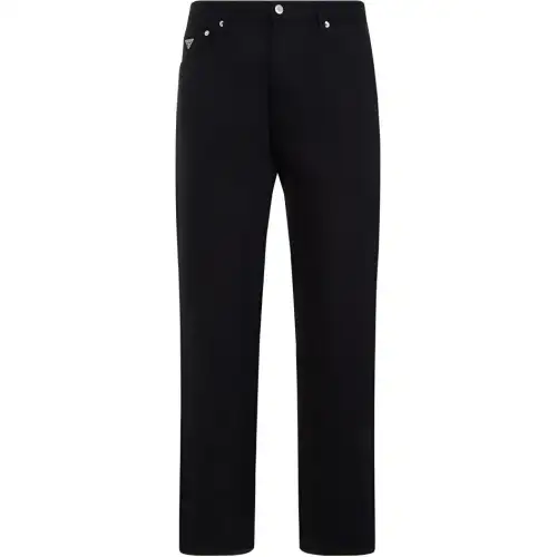 PRADA Logo-Patch Straight-Leg Jeans