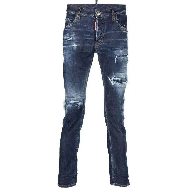 Dsquared2 Distressed Tapered Leg Jeans