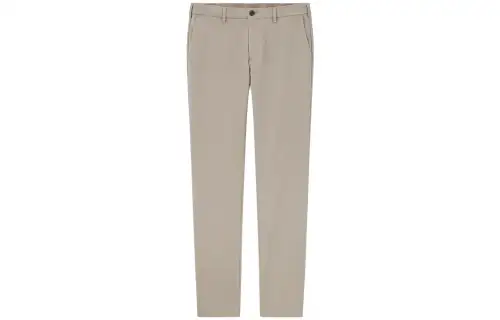 UNIQLO Knitted Sweatpants Men's Beige Moderate Straight Fit Pants