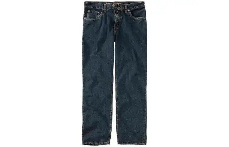 Timberland Jeans Men's Blue Thickened Straight Fit Pants