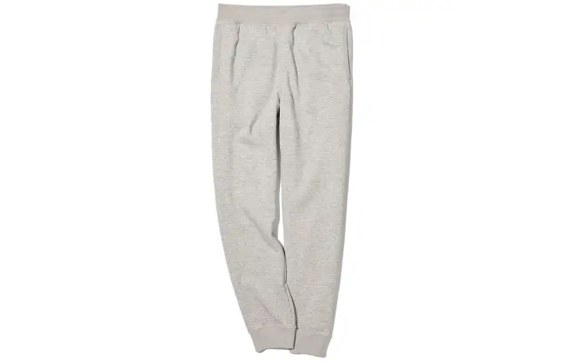 UNIQLO Knitted Sweatpants Men's Gray Moderate Cuffed Pants
