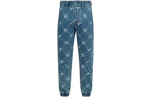 EVISU Casual Pants Men's Denim Blue