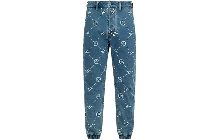 EVISU Casual Pants Men's Denim Blue