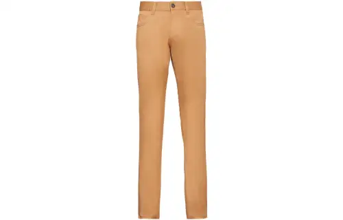 PRADA Casual Pants Men's Khaki Moderate Straight Fit Pants