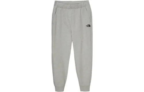 THE NORTH FACE Knitted Sweatpants Men's Gray Moderate Straight Fit Pants