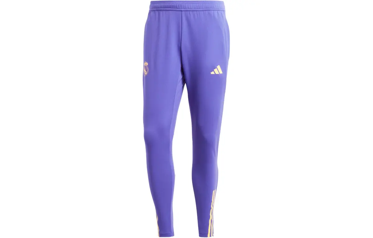 Adidas Real Madrid Tiro 23 Training Tracksuit Bottoms Knitted Sweatpants Men's Blue Purple