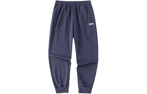 ANTA Sports Life Collection Knitted Sweatpants Men's Dark Navy Blue Moderate Cuffed Pants