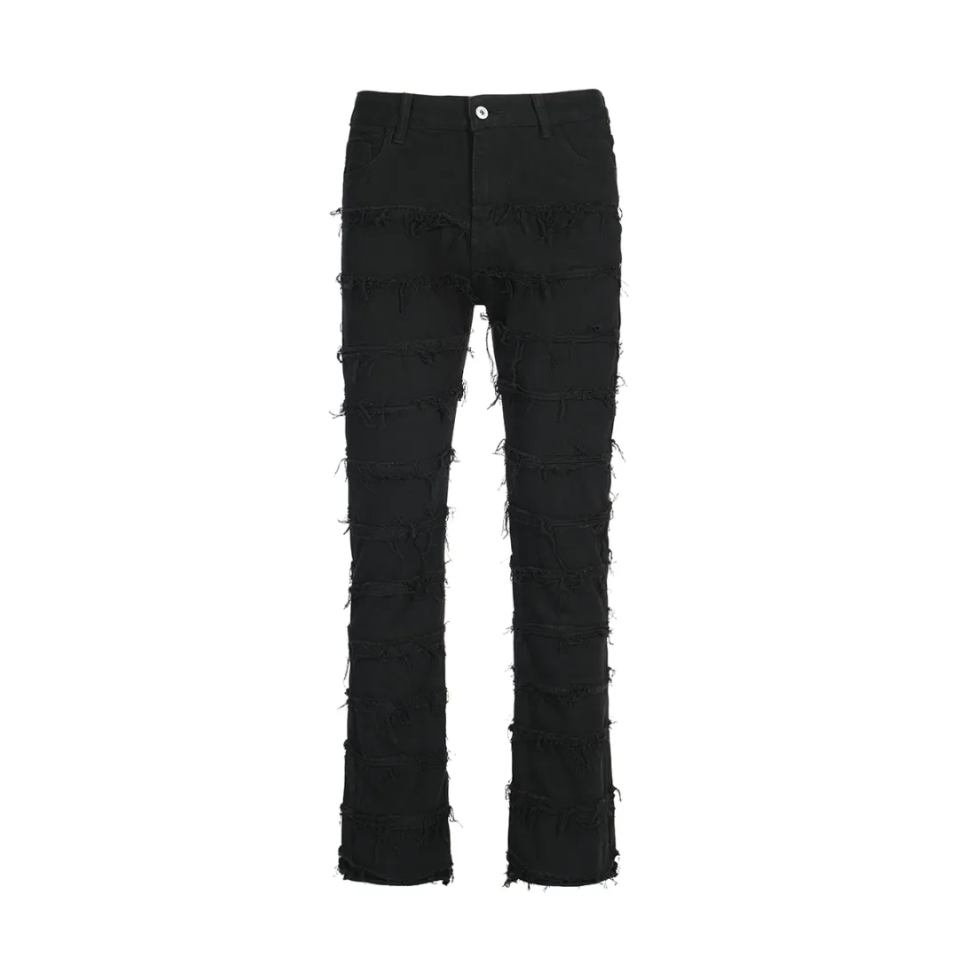 YearnObtainRainbow Jeans Unisex Black