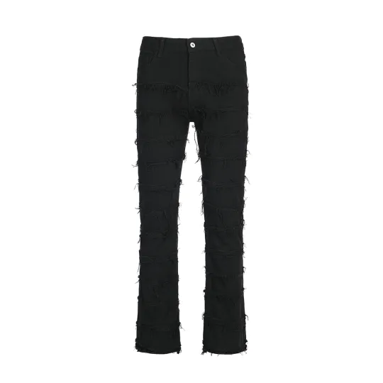 YearnObtainRainbow Jeans Unisex Black