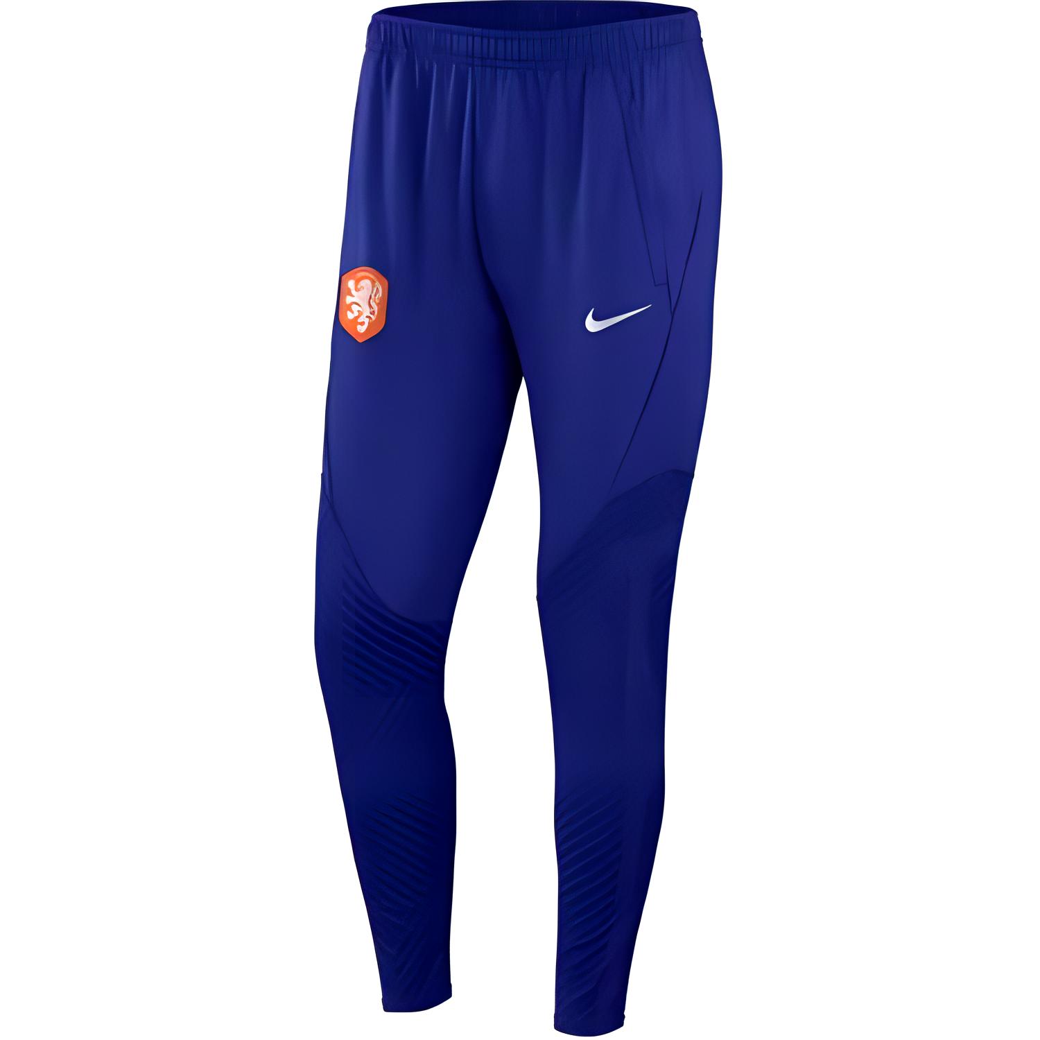 Nike Netherlands Strike Netherlands National Team World Cup Football Training Series Logo Print Slim Fit Elastic Knitted Sweatpants Men's Blue