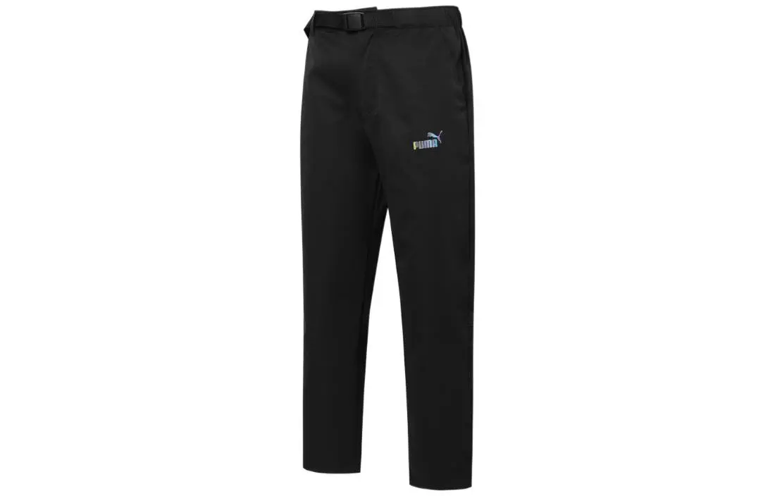 PUMA Casual Pants Unisex Black Thin Tapered Pants