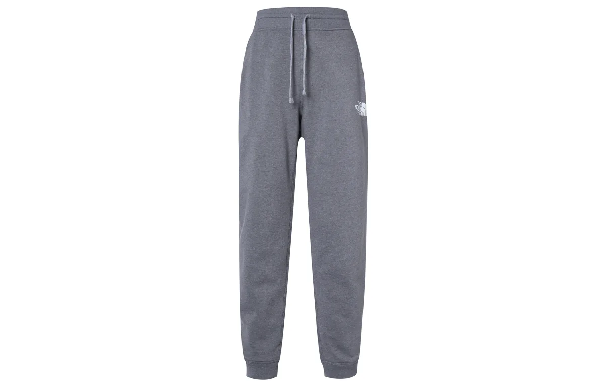 THE NORTH FACE Knitted Sweatpants Men's Gray Moderate Cuffed Pants