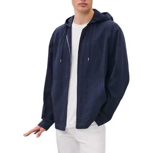 HERMES Jackets & Coats Men's Marine Blue