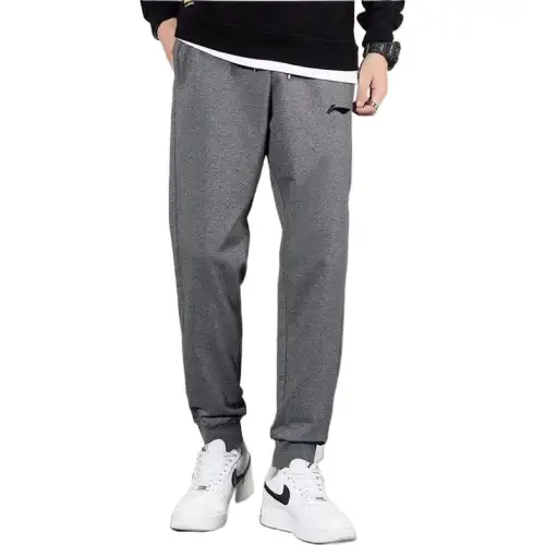 Li Ning Knitted Sweatpants Men's Dark Gray