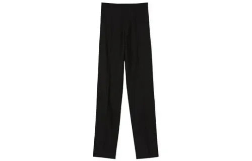 LOEWE Casual Pants Men's Black Moderate Straight Fit Pants