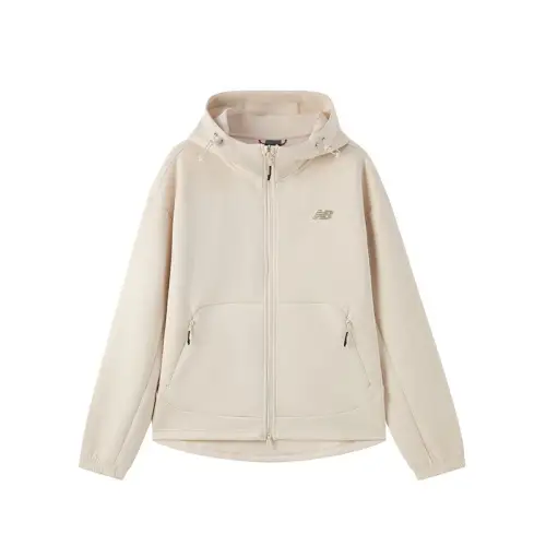 New Balance Jackets Men's Beige Hooded Moderate Other
