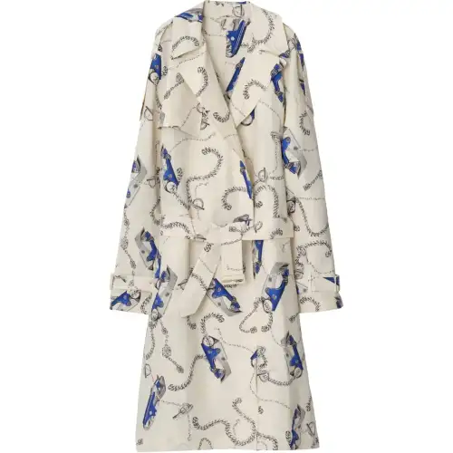 Burberry Knight Hardware Taffeta Trench Coat