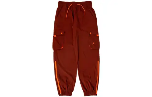 Jordan Casual Pants Men's Dark Orange Moderate Cuffed Pants