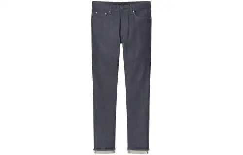 UNIQLO Jeans Men's Navy Blue Moderate Straight Fit Pants