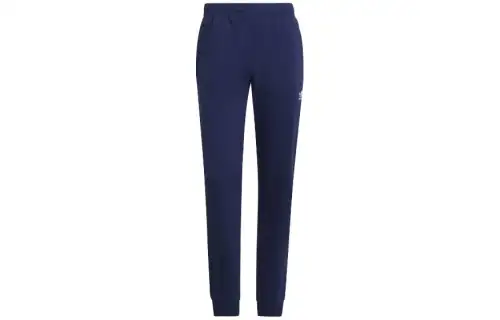 Adidas Originals Knitted Sweatpants Men's Blue Moderate Cuffed Pants