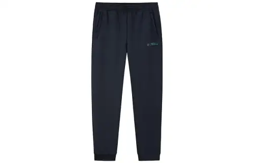 ANTA Variety Training Collection Knitted Sweatpants Men's Black Moderate Cuffed Pants