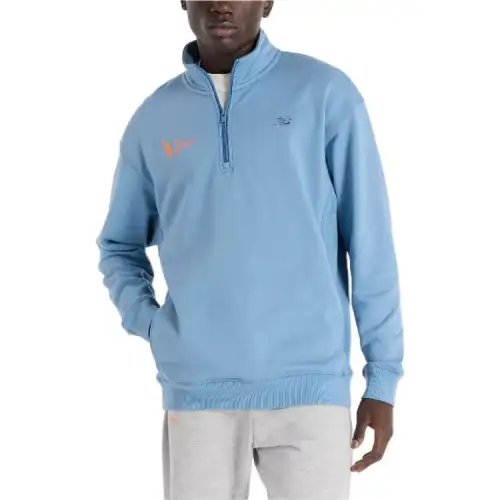 New Balance NYC Marathon Athletics Fleece 1/2 Zip Jackets & Coats Men's Sky Blue