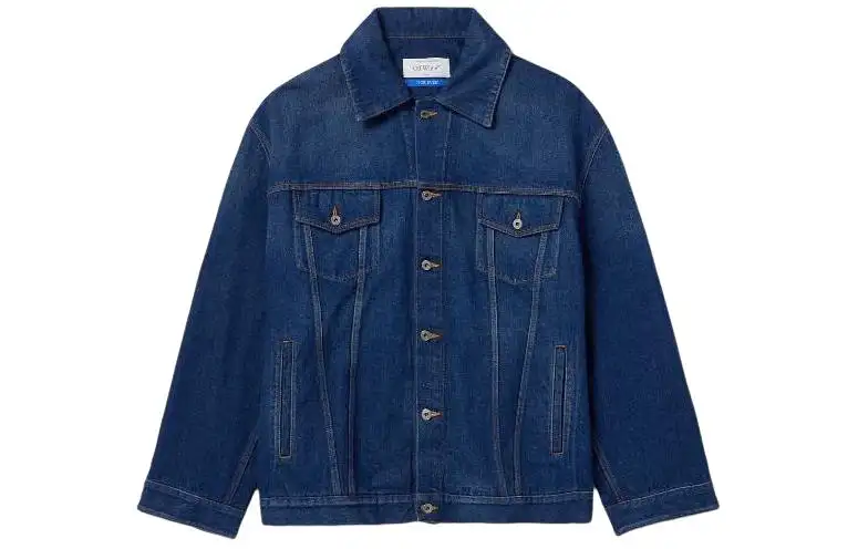 OFF WHITE Jackets & Coats Regular Men's Blue