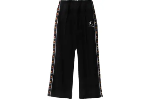 Bape Side Tape Jersey Flare Pants
