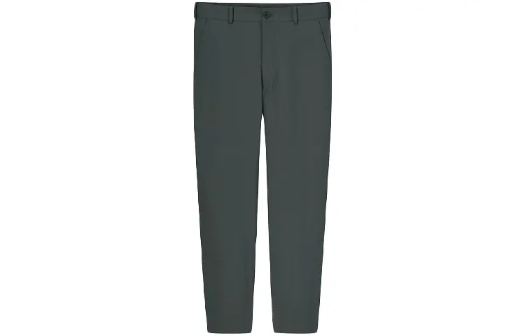 UNIQLO Solid Color Casual Pants Men's Dark Gray