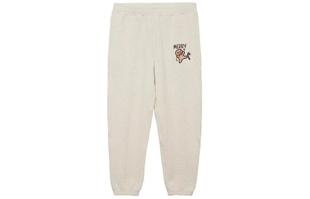 New Era FW23 Knitted Sweatpants Unisex Ivory White