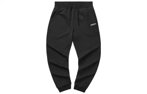 Skechers Colorful Solid Color Logo Label Drawstring Fleece Lined Thermal Straight Fit Knitted Sweatpants Men's