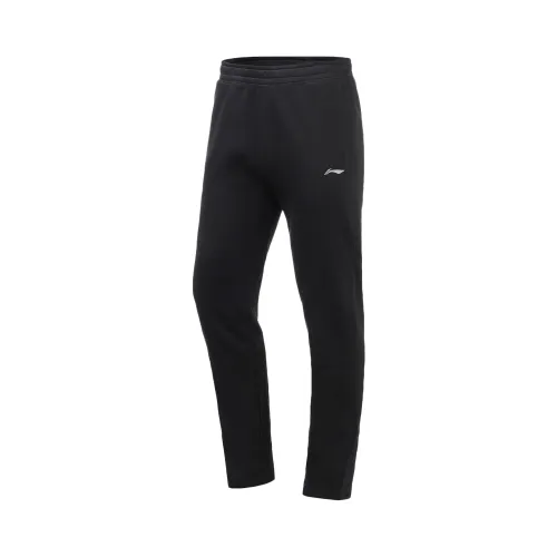 Li Ning Knitted Sweatpants Men's Thickened Straight Fit Pants