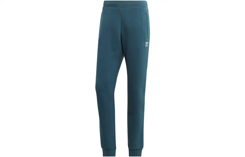 Adidas Originals Trefoil Knitted Sweatpants Men's Night Blue Moderate Cuffed Pants