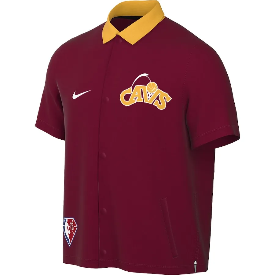 Nike x NBA Cleveland Cavaliers Therma Flex Showtime Jackets & Coats Men's Burgundy/Gold