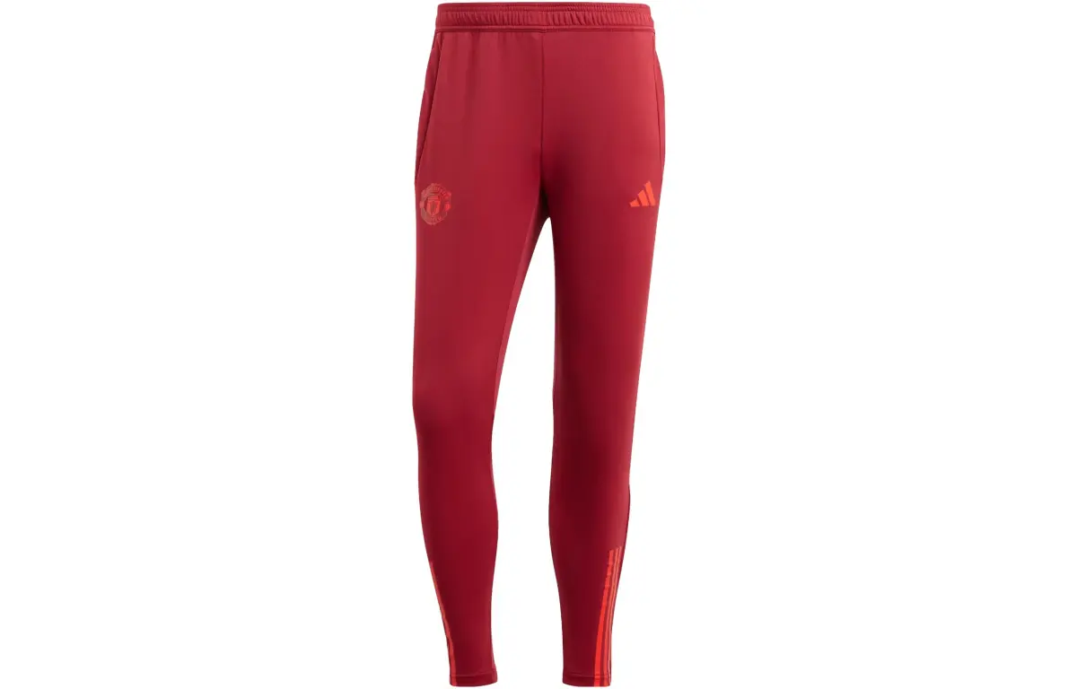 Adidas Manchester United Tiro 23 Training Tracksuit Bottoms Knitted Sweatpants Men's Red