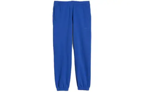 Adidas Originals Knitted Sweatpants Unisex Royal Blue Moderate Cuffed Pants