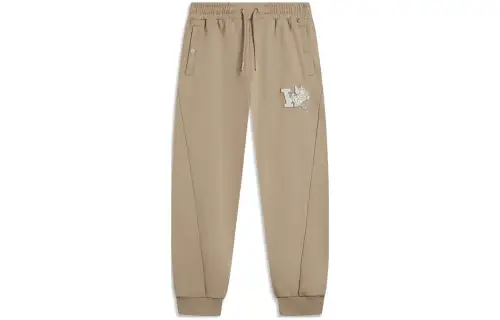 Li Ning Knitted Sweatpants Men's Light Chestnut Brown