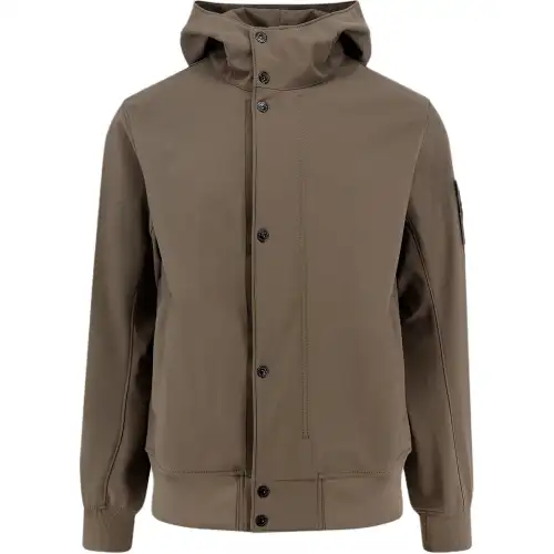 STONE ISLAND Logo Patch Hooded Jacket