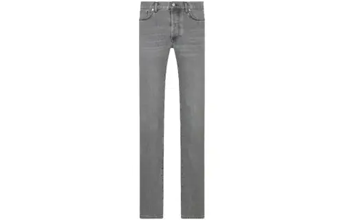 DIOR Jeans Men's Gray Moderate Straight Fit Pants