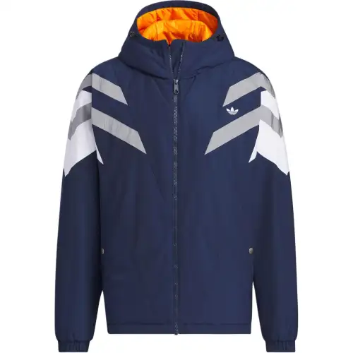 Adidas Originals VINTAGE Puffer Jacket Men's Dark Indigo/White