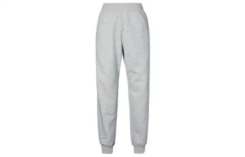UNIQLO Thermal Solid Color Elastic Cuff Fleece Lined Knitted Sweatpants Unisex Gray