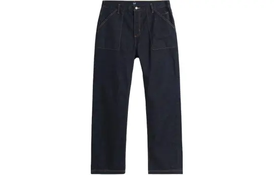 GAP Jeans Men's Dark Blue Moderate Straight Fit Pants