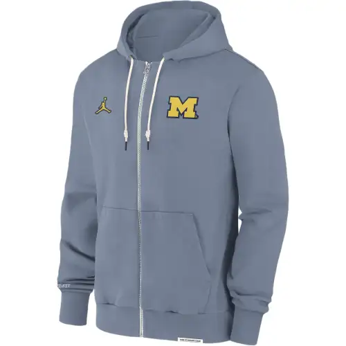Jordan Michigan WolverinesMen's College FW24 Jacket Men's Gray Rock